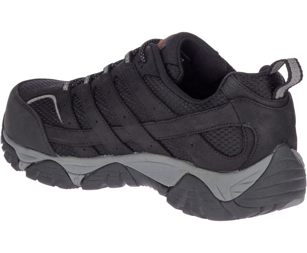 Tenis Homem - Merrell Moab Vertex Vent Comp Toe Wide Width - Pretas - BWG851324